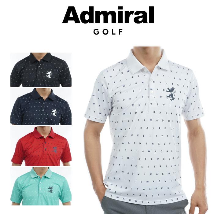 アドミラル ゴルフ モノグラムプリント ポロシャツ メンズ 春夏 ゴルフウェア ADMA315 : adma315 : ジーゾーン ゴルフ  Yahoo!店 - 通販 - Yahoo!ショッピング