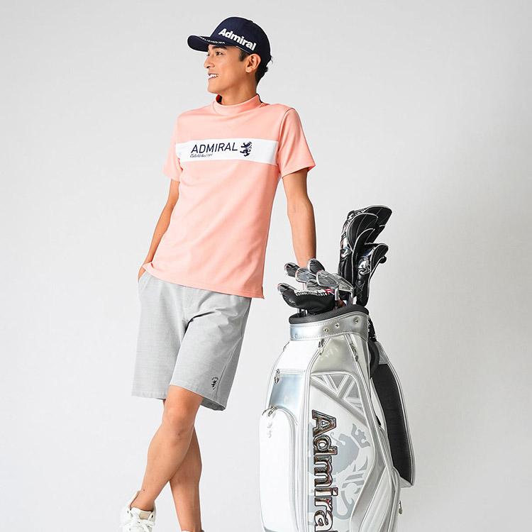 Admiral Golf アドミラルゴルフ カラタッチ モックネックシャツ