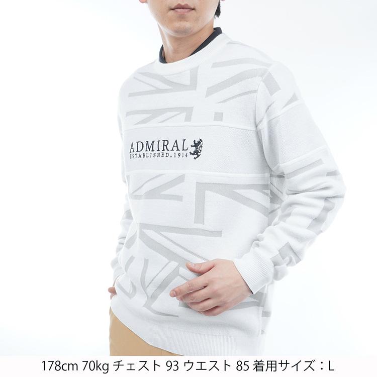 Admiral Golf（アドミラルゴルフ） UJジャガード クルーネックセーター