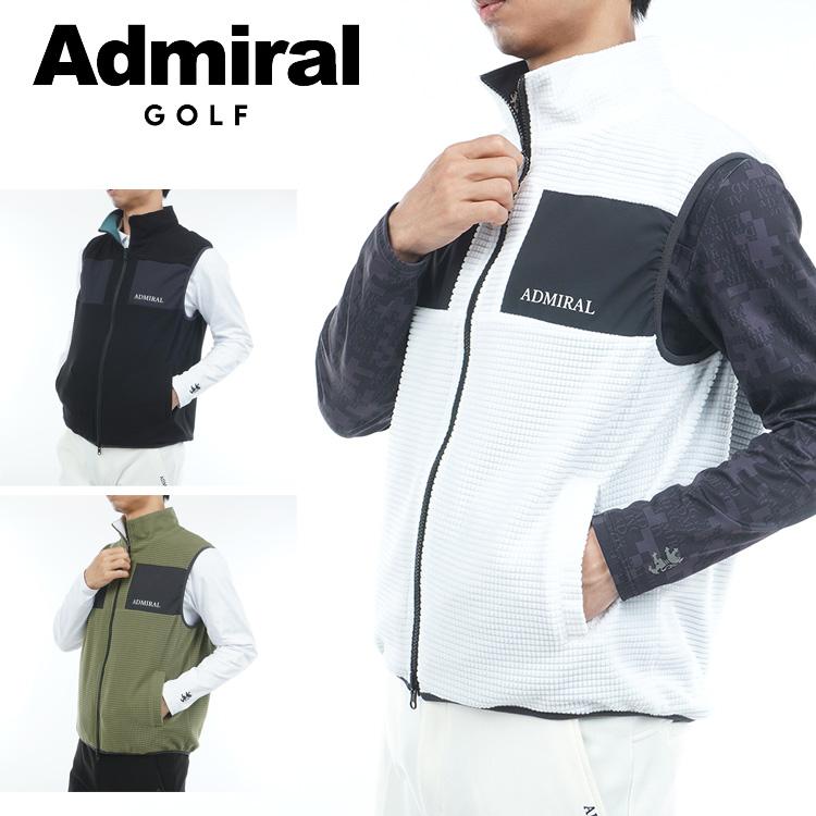 アドミラル ゴルフ メンズ リバーシブル ボアベスト ADMIRAL ADMA578 2025年秋冬モデル Admiral Golf（アドミラルゴルフ） リバーシブル ボアベスト メンズ