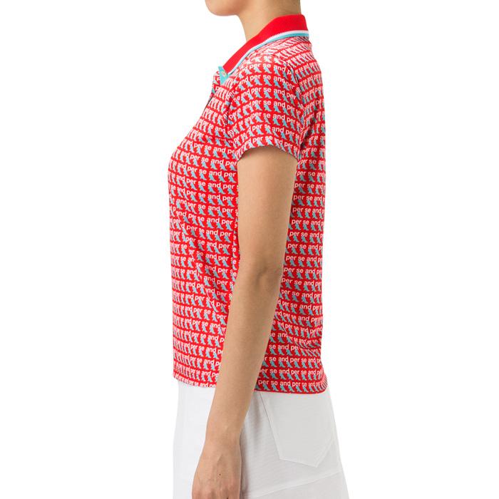 ジャックバニー Jack Bunny!! プリントモックネック長袖シャツ レディス