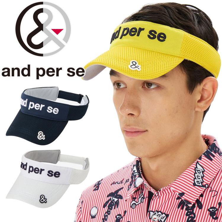 and per se（アンパスィ） ラッセルメッシュバイザー メンズ 2025春夏