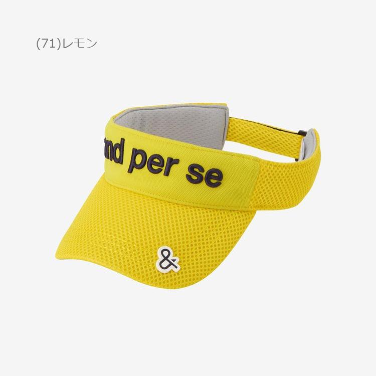 and per se（アンパスィ） ラッセルメッシュバイザー メンズ 2025春夏