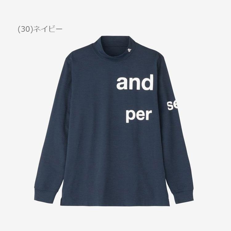 and per se（アンパスィ） リファインドライ長袖ハイネックシャツ