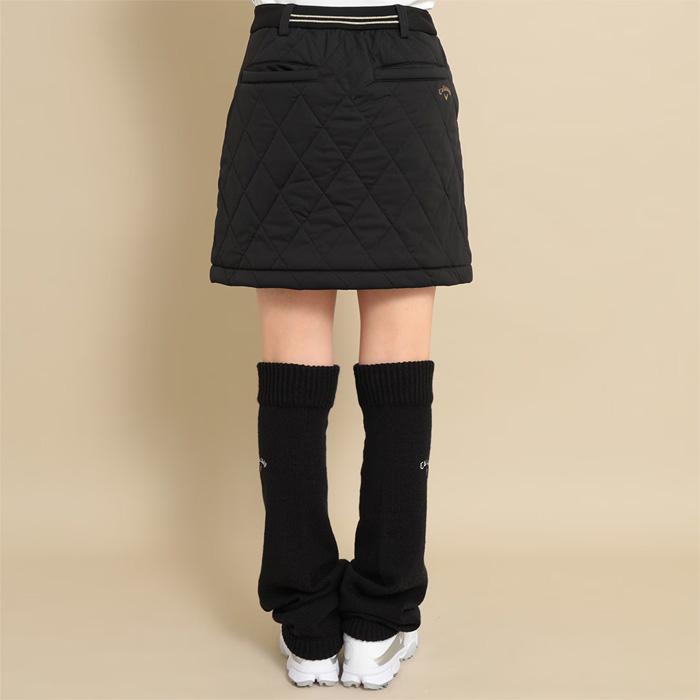 CALLAWAY キルティングスカート 黒　中綿　スターストレッチ Callaway（キャロウェイ） スターストレッチ 中綿スカート レディース