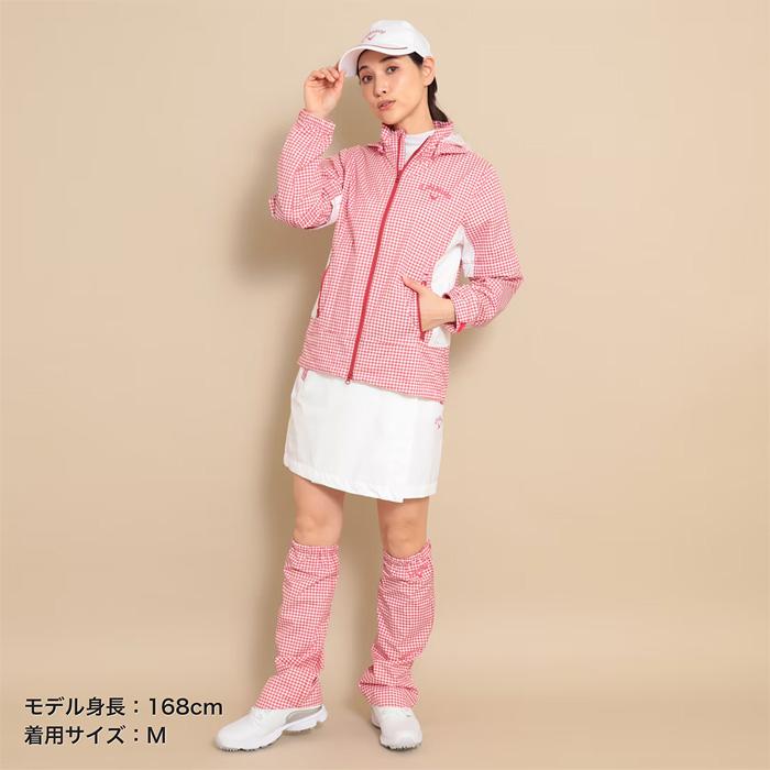 Callaway レディース レインウェア L赤/白　未使用　レッグ、ハット付 Callaway（キャロウェイ） レインフットカバー レディース C23987201