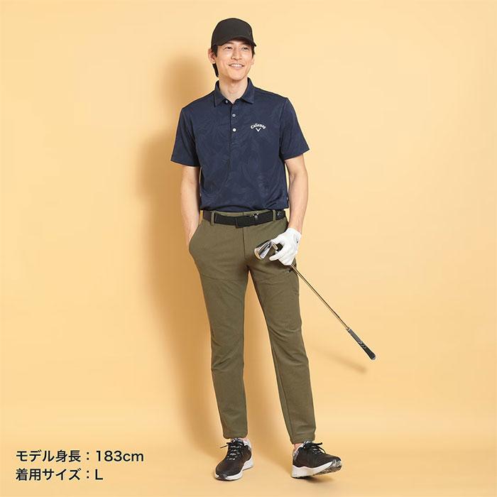 Callaway キャロウェイ フラワージャカードシャツ メンズ 2025春 Callaway キャロウェイ フラワージャカードシャツ メンズ 2025春