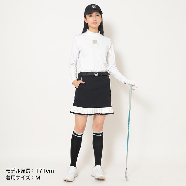 Callaway（キャロウェイ） フラワージャカード裾 プリーツスカート