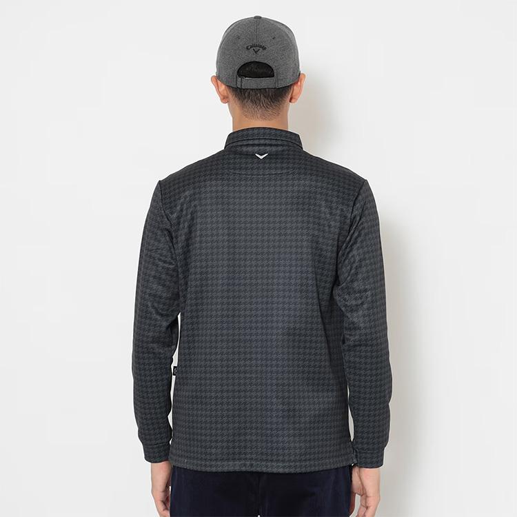 Callaway（キャロウェイ） 千鳥プリント裏起毛長袖シャツ メンズ 秋冬