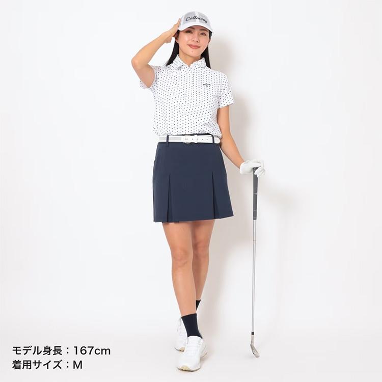CALLAWAY 水色 スカート　フレアプリーツ　ゴルフウェア Callaway（キャロウェイ） 8WAYストレッチ裏クールプリーツスカート