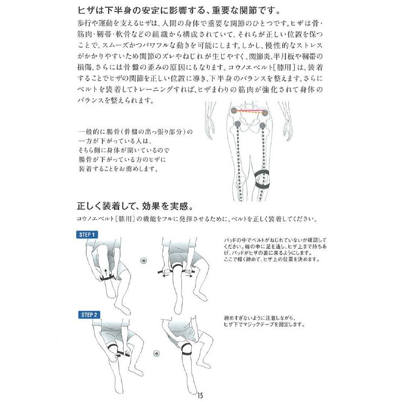 【メール便対応】コウノエベルト 膝用 DAT8103 鴻江ベルト ヒザ用サポーター デサント【ヒザをサポート】｜g-zone｜05