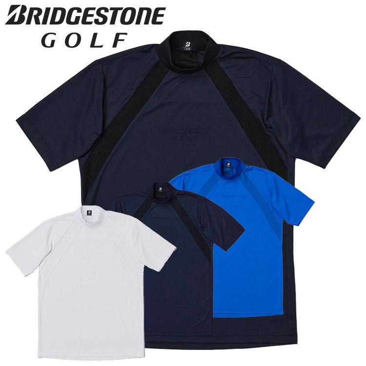 BRIDGESTONE GOLF ブリヂストンゴルフ 半袖モックネックシャツ