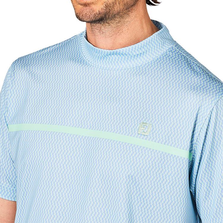 FootJoy フットジョイ ゴルフ チェストライン 半袖モックネック