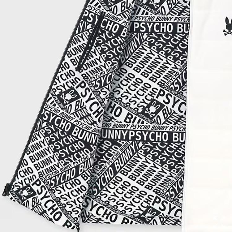 Psycho Bunny（サイコバニー） 総柄フォントロゴ リバーシブルベスト