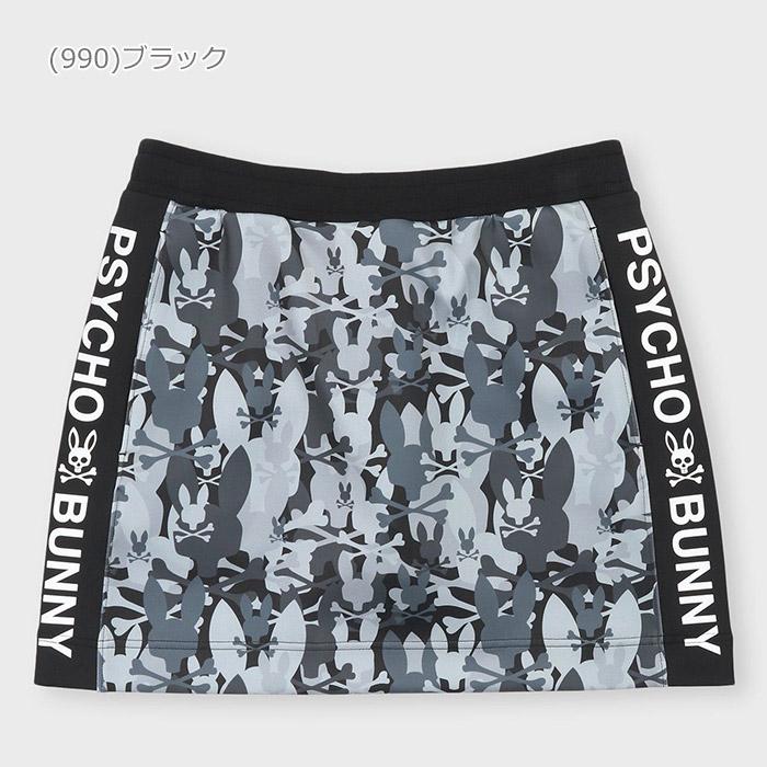 PSYCHO BUNNY サイコバニー カモプリント ダンボール スカート M Psycho Bunny サイコバニー カモプリント ダンボールニット スカート