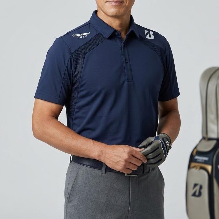 BRIDGESTONE GOLF ブリヂストンゴルフ B-01 半袖シャツ メンズ 2026春