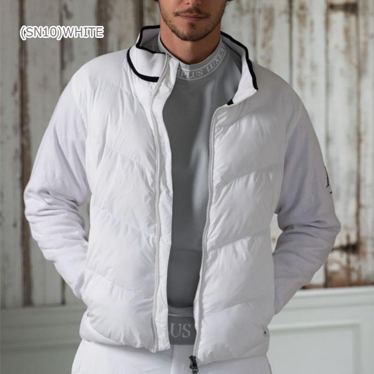 リュクスエイケイエムプラス ゴルフ スリーブニットパデッド スタンド ジャケット LAO25014 ゴルフウェア メンズ トップス 2025年秋冬モデル LUXEAKMPLUS GOLF LUXE AKM PLUS リュクスエイケイエムプラス ゴルフ スリーブニットパ