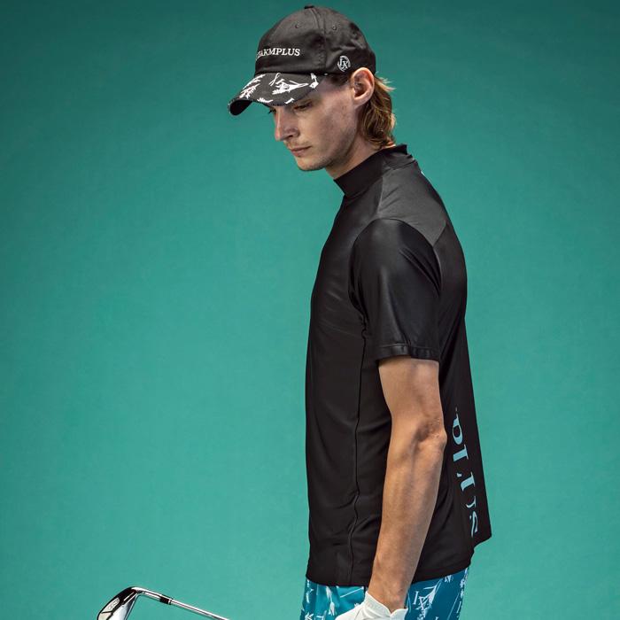 LUXE AKM PLUS リュクスエイケイエムプラス ゴルフ バックロゴ 半袖