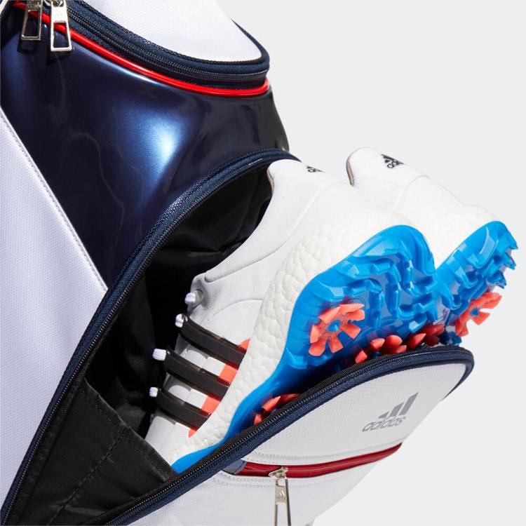 アディダス ゴルフ 軽量 マストハブ キャディバッグ MBF64 サンマウンテン 継続定番商品 キャディバッグ 軽量 (9.0型・4分割・スタンド式) / ゴルフ / 267-3980201 030_ホワイ I1016679778(10120円)