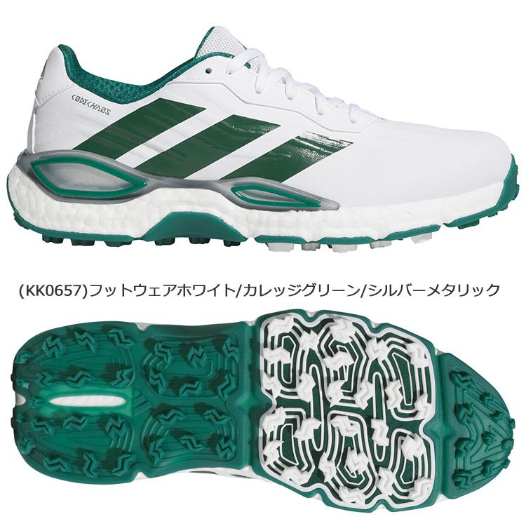  ゴルフシューズ ホワイト/グリーン 27.0センチ ADIDAS GOLF (期間限定) アディダスゴルフ コードカオス 27 メンズ