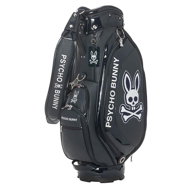 PSYCHO BUNNY ゴルフバッグ 黒 GOLF]カートキャディバッグ BLACK EDITION｜Psycho Bunny