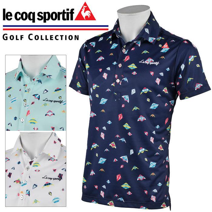 メール便対応 ルコックゴルフ マルチカイト柄 半袖ポロシャツ メンズ Qgmrja23 ゴルフウェア 21春夏 ジーゾーン ゴルフ Paypayモール店 通販 Paypayモール