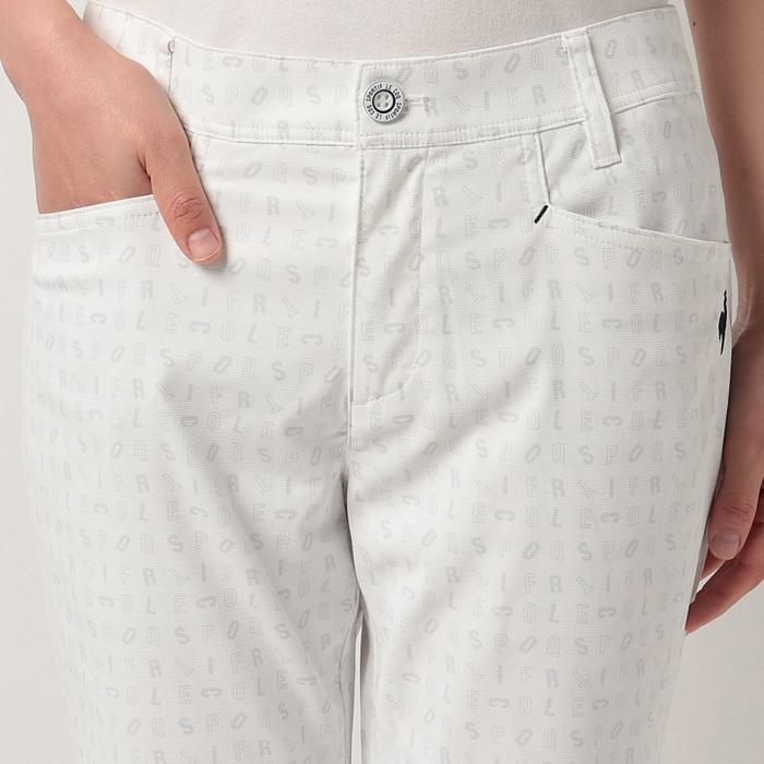 値下げ ルコックゴルフ ロゴグラフィックロングパンツ レディース 22春夏 ゴルフウェア Qgwtjd02 Cisama Sc Gov Br