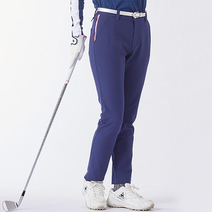 ルコックゴルフ 裏起毛ストレートロングパンツ レディース 秋冬 ゴルフ  