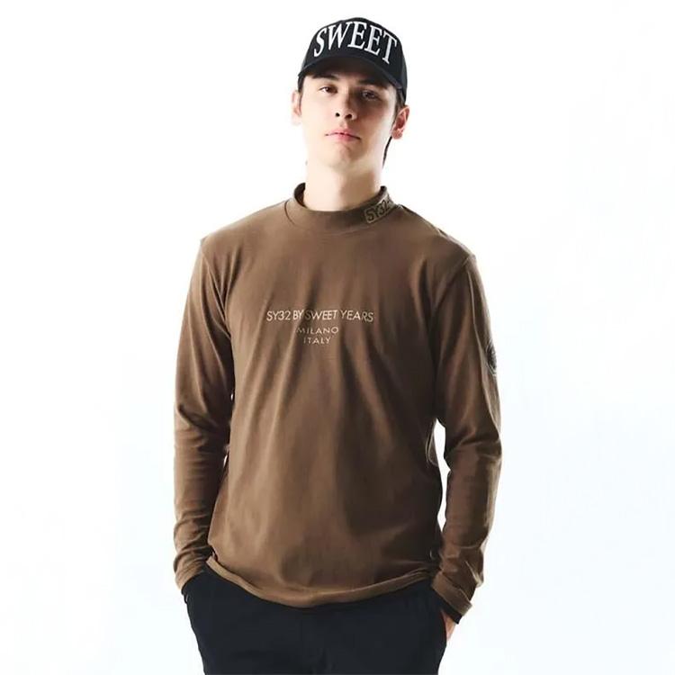 即納】2025 SY32 ゴルフ メンズ モックネック Tシャツ MOCK TEE SYG