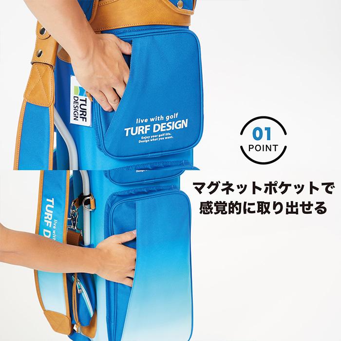 TURF DESIGN ターフデザイン グラデーション キャディバッグ 9.5型