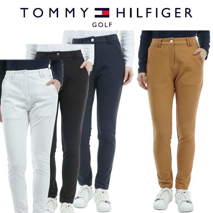 トミーヒルフィガーゴルフ ウォームストレッチ 裏起毛スリムパンツ レディース 秋冬 ゴルフウェア THLA489 TOMMY HILFIGER GOLF（トミー ヒルフィガー ゴルフ） ウォーム