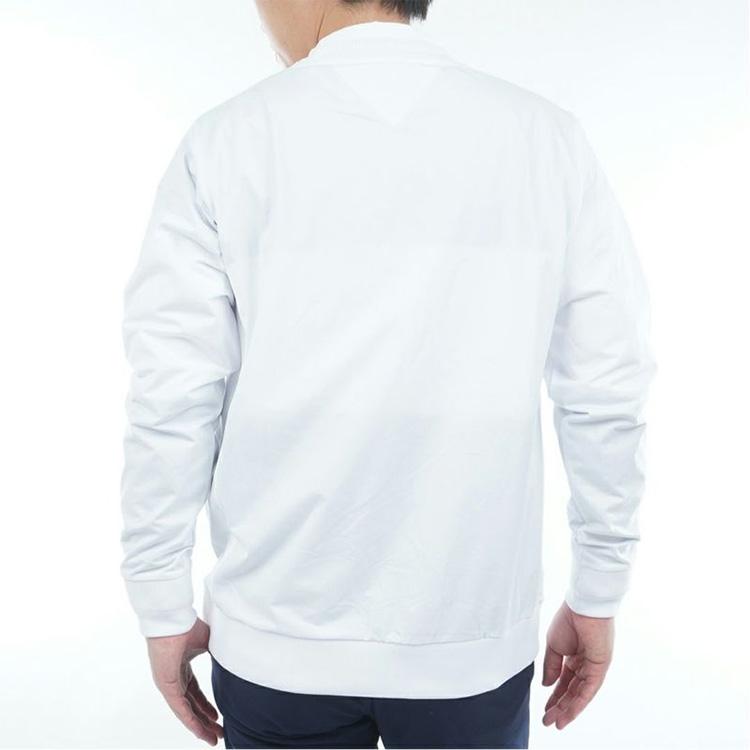 防風クルーネックスウェット【L寸】ホワイト　トミーヒルフィガー　thma554 TOMMY HILFIGER（トミー・ヒルフィガー） トミーヒルフィガーゴルフ