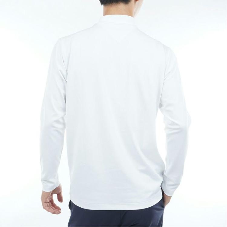 トミーヒルフィガー ゴルフ メンズ ベア天 長袖モックネックシャツ