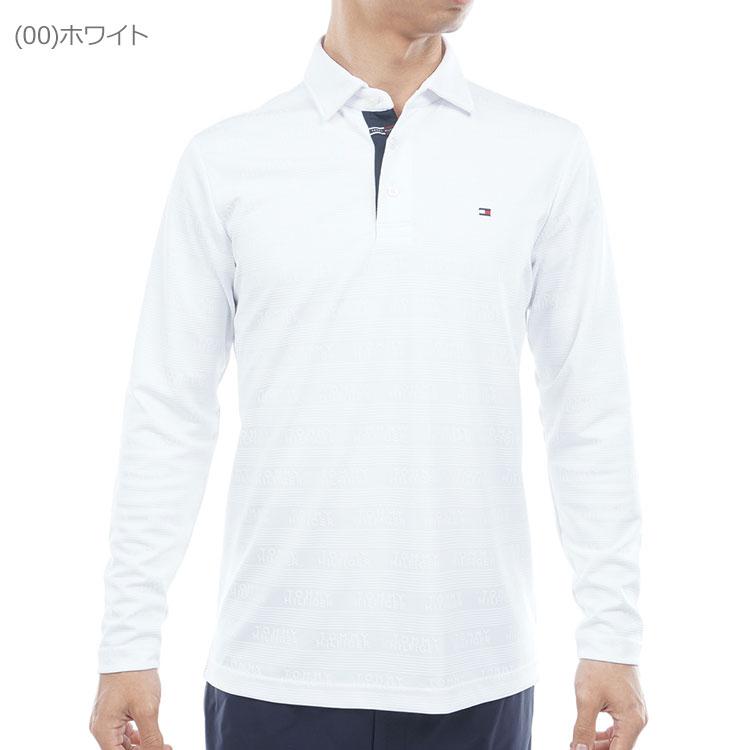 ゴルフウェア　トミー ヒルフィガー ゴルフ メンズ ロゴジャガード 長袖 台衿付 ポロシャツ THMA568 [2025年秋冬モデル] TOMMY HILFIGER（トミー・ヒルフィガー） トミーヒルフィガーゴルフ
