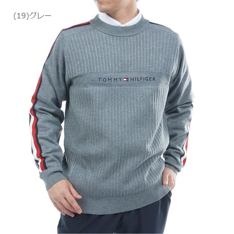 トミーヒルフィガーゴルフ スポーツクラシック クルーネックニット メンズ 2025秋冬 ゴルフウェア THMA581 TOMMY HILFIGER（トミー・ヒルフィガー） トミーヒルフィガーゴルフ
