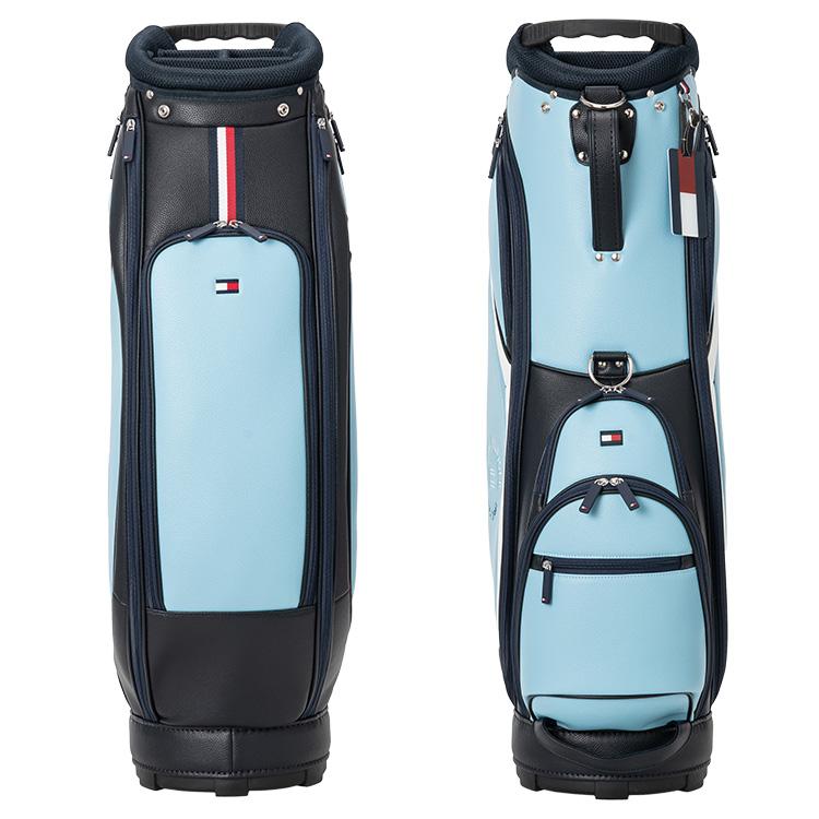 トミーヒルフィガー キャディバッグ フラッグロゴ ネイビー 2025 TOMMY HILFIGER GOLF トミーヒルフィガー 2025 THMG5SC4 フラッグロゴ