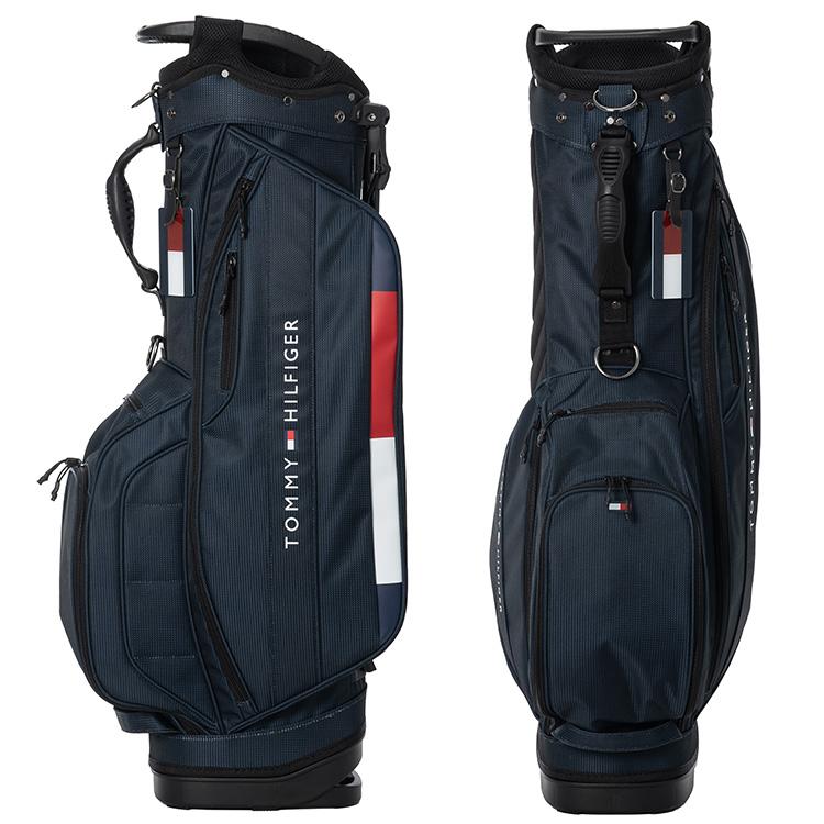 トミーヒルフィガー　スタンドキャディバッグ【9.0型】ブラック　thmg6sc8 TOMMY HILFIGER（トミー・ヒルフィガー） トミーヒルフィガーゴルフ