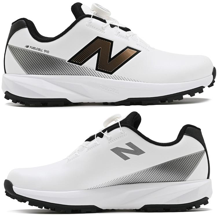 ハワイ購入New Balance Golf シューズ ホワイト ブラックUS10 New Balance Golf（ニューバランスゴルフ） フューエルセル 910 v1 SL