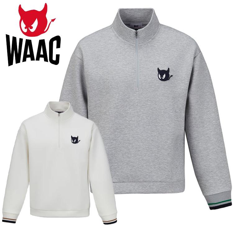 WAAC ワック ダンボールニット スポーティーハーフジップ メンズ 2025