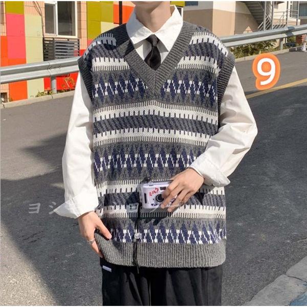 ベスト メンズ カジュアル ニットvネック メンズプルオーバーベストジレ 秋冬 大きいサイズ 防寒 厚手 21 保温トップス 通勤通学 レイヤード 新色追加 おしゃれ