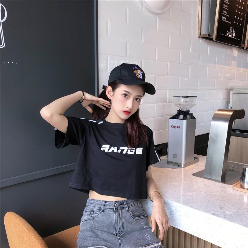 へそ出し トップス 半袖 ヘソ出し Tシャツ レディース 柄 かわいい ショート 丈 ダンス 衣装 ブラック ホワイト 黒 白 夏フェス ミニ 可愛い G1553 Apcc358 ヨシモンショップ 通販 Yahoo ショッピング