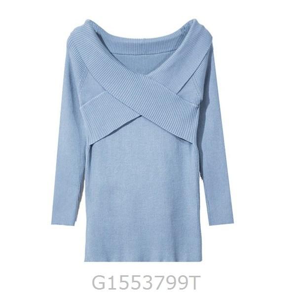 ニットクロスオフショルダーレディース秋冬秋服冬服オフショルトップス長袖カシュクールおしゃれ可愛いかわいいニットソーオープンデコルテ黒 G1553 Apdb8 ヨシモンショップ 通販 Yahoo ショッピング
