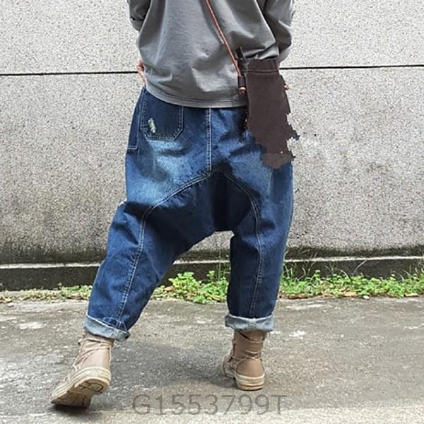 ダメージデニムサルエルパンツレディース春秋冬おしゃれ可愛いかわいいコーデロングゆったり春服秋服冬服ジーンズデニムパンツ G1553 Apdf080 ヨシモンショップ 通販 Yahoo ショッピング