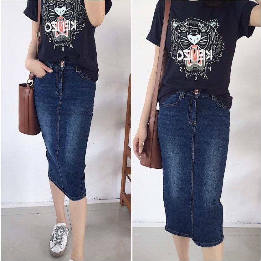 ロング スカート デニム スカート タイトスリット 春夏秋冬 おしゃれ コーデ 可愛い レディース 台形 ハイウエスト カジュアル ミモレ丈 きれいめ四季 G1553 Apnb099 ヨシモンショップ 通販 Yahoo ショッピング