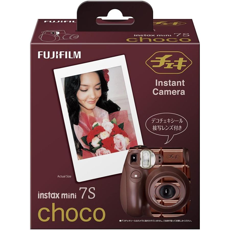 FUJIFILM インスタントカメラ チェキ instax mini 7S チョコ INS MINI 7S CH K 7S インスタントカメラ チェキ instax mini チョコ INS MINI CH