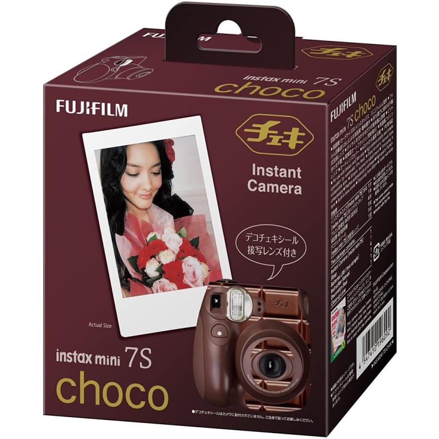 FUJIFILM インスタントカメラ チェキ instax mini 7S チョコ INS MINI 7S CH K 7S インスタントカメラ チェキ instax mini チョコ INS MINI CH