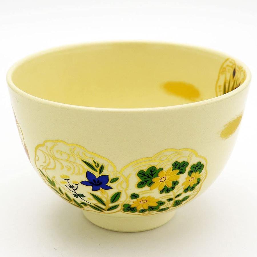 期間限定で特別価格抹茶碗 「花丸」 通年物 茶道具 コーヒー、ティー用品