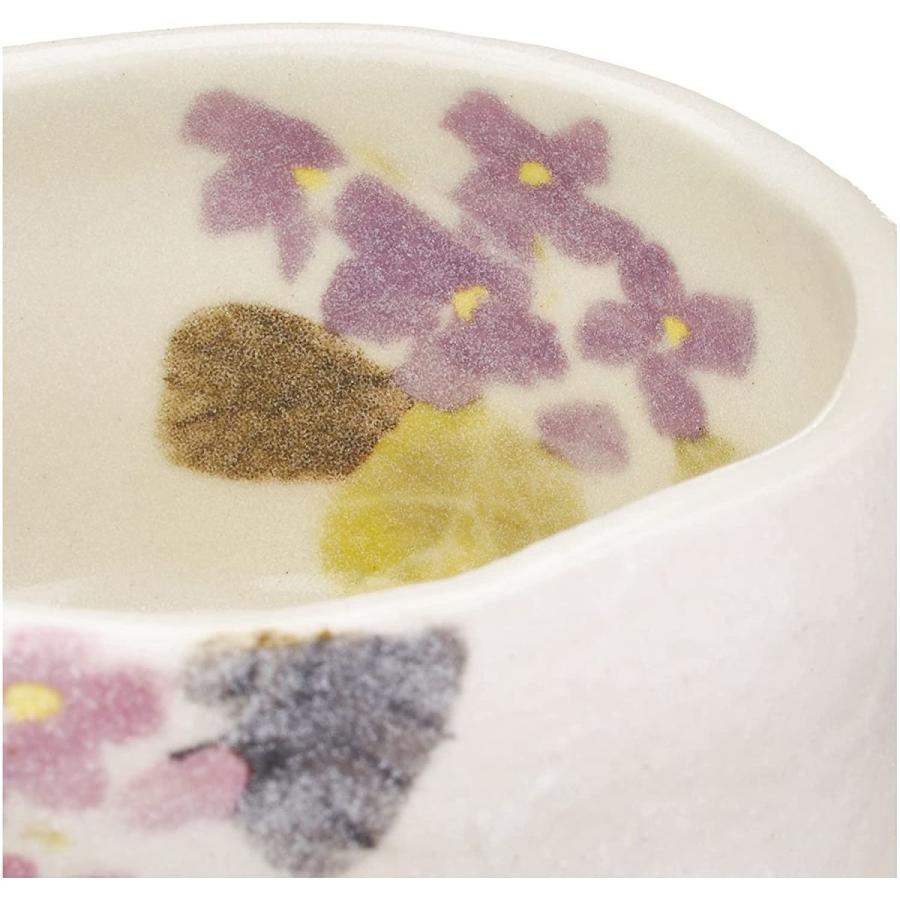 WEB限定】豊窯(Yutakagama) 抹茶碗 紫 サイズ:直径9.6x高さ6cm 小茶碗 紫陽花 コーヒー、ティー用品