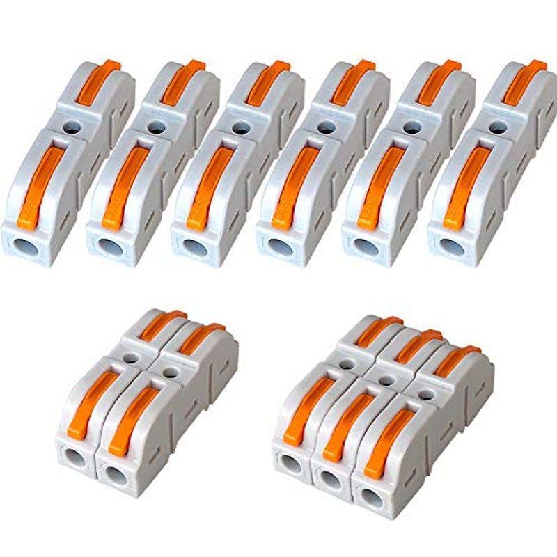 Seliwirkt 30個 Kv211 レバーナットワイヤコネクタ 1 In Out 2ポート コンパクトワイヤコネクタ ワンタッチコネ 高額売筋