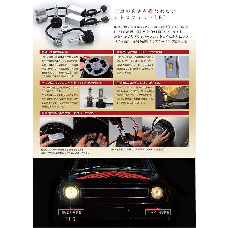 全商品オープニング価格 Smart スマート Led Headlight System 電球色 ショートバルブタイプ 3000k Lhs08c H4hl